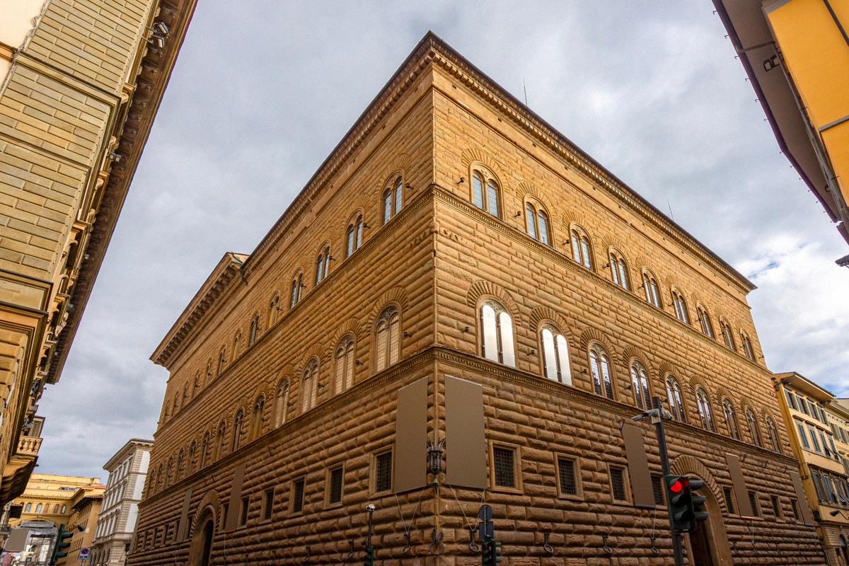 Palazzo Strozzi with its massive rusticated stonework